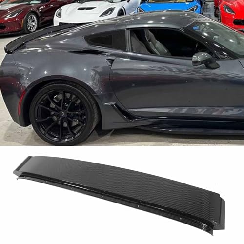 PFRREOR Roof B Pillar Halo for Corvette C7 Coupe Models 2014-2019 Grand Sport/Z06/ZR1 Top B-Pillar Bow Bezel Halo Guard Cover OE Replacement Part Modification ABS Plastic (Carbon Fiber Painted)