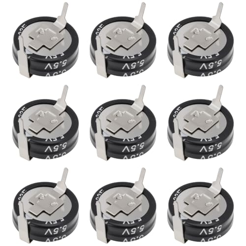 Create idea 10Pcs Cap-Elko Button Farad Capacitor 0.33F 5.5V KR-5R5H334-R for Electrical Industry 11.5x2mm