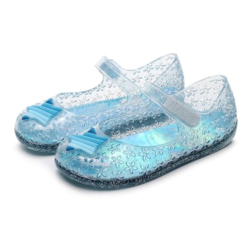 Toddler Sandals Girl Kids Cute Colorful Striped Star Floral Jelly Shoes Summer Casual Closed Toe Princess Flat Sandal2