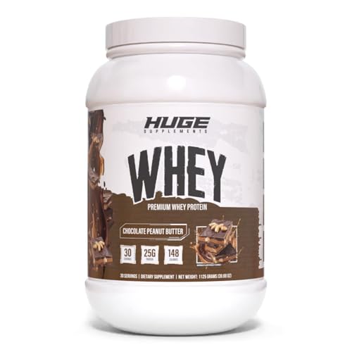 Huge Whey, Protein Powder for Muscle Gain, 25g...