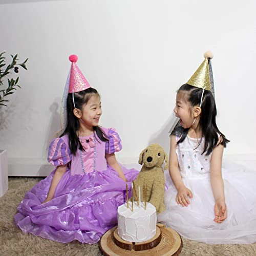 My Little J Fairy Party Hat For Little Girl Child Birthday Event Party Supplies, Princess Kids Girls Cone Hat (Pink) #TOP6