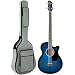 Best Choice Products 22-Fret Full Size Acoustic Electric Bass Guitar w/ 4-Band Equalizer, Adjustable Truss Rod, Solid Construction - Blue