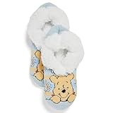 WINNIE THE POOH Women's Disney Single Teddy Fur Slipper Socks