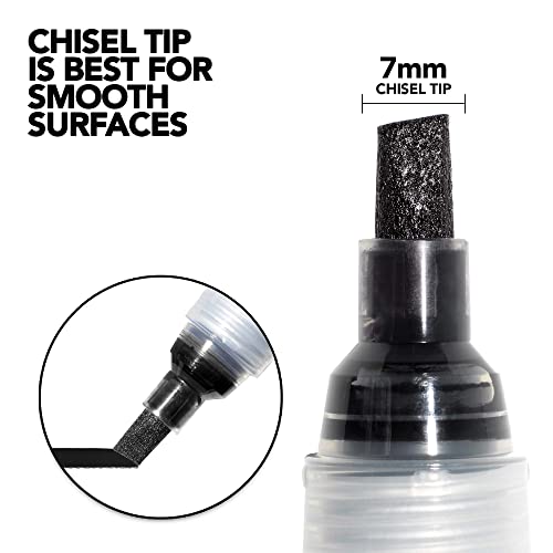 Krink K-71 Super Black Permanent Ink Marker - Bold And Opaque Fine Art Graffiti Markers For Any Surface - Permanent Markers With Alcohol-Based Ink For Metal Glass Paper Painted Surfaces And More… #TOP1