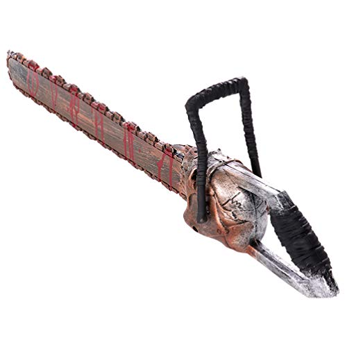 NUOBESTY Halloween Chainsaw Prop 3D Bloody Weapon Cutouts Creative Blood Saw Prop Halloween Party Favor Supplies
