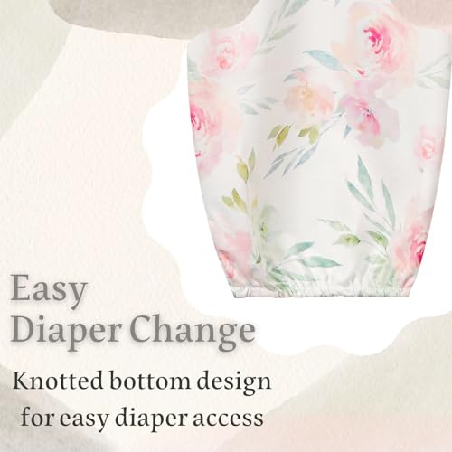 Giggle Angel GIGGLE ANGEL-001 Newborn Baby Sleeper Gown With Hat Knotted Gown Nightgown Coming Home Outfits thumb #8