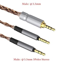 Geekria Apollo Câble audio en cuivre monocristallin compatible avec casque de jeu audiophile VZR Model One, 3,5 mm vers double 3,5 mm (1,5 m) - Les Beatles, Paul McCartney, John Lennon, RIngo Starr, George Harrison Geekria Apollo Câble audio en cuivre monocristallin compatible avec casque de jeu audiophile VZR Model One, 3,5 mm vers double 3,5 mm (1,5 m) – Image 3