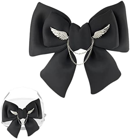1 Piece Gold Wings Bow for Motorcycle Helmet Angel Wings Bow for Helmet Cute Helmet Decorations Helmet Hair Patches Red
