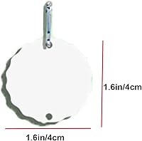 Vista 2 de 10 piezas de 1.6 pulgadas de sublimación hilandero de viento, colgante pequeño de aluminio 3D para patio y jardín, para transferencia de prensa