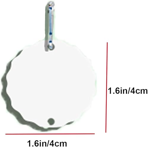 Miniatura 2 de 10 piezas de 1.6 pulgadas de sublimación hilandero de viento, colgante pequeño de aluminio 3D para patio y jardín, para transferencia de prensa de