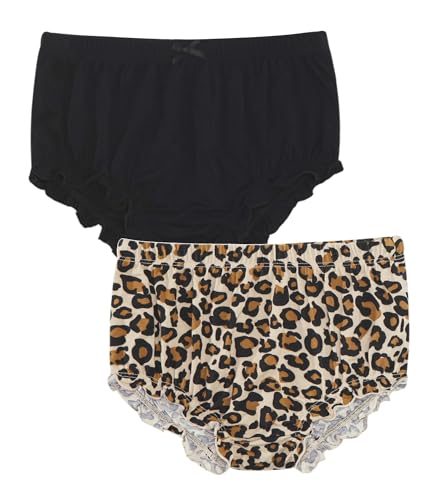 2 Pack Toddler Girls Shorts Little Girl Soft Pull on Everyday Bottoms Viscose from Bamboo Short pants 3-24M