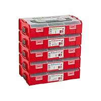 fischer FixTainer DuoPower/DuoTec mit Schraube, Power- & Schlauer-Box mit 200 Teilen, Universaldübel, Kippdübel + Schrauben, praktische Werkzeugkiste mit Tragegriff & Klicksystem, Dübelset – Ansicht 6