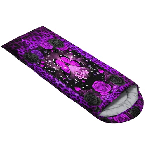 Image of QOOMO Ball Flower Camping Sleeping Bags,3 Season Warm & Cool Weather,Lightweight,Waterproof Sleeping Bags for Adults & Kids,Traveling,and Outdoors,Camping Gear Equipment