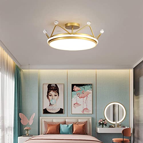Lustre dessin animé 36W LED luminaire cristal pour plafond chambre fille garçon