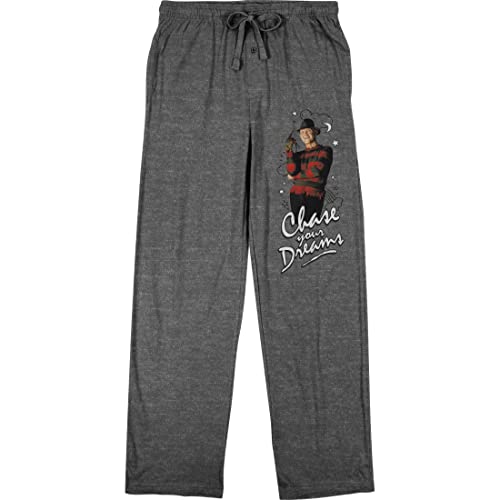 Nightmare on Elm Street Freddy Krueger Chase Your Dreams Men's Graphite Heather Sleep Pajama Pants