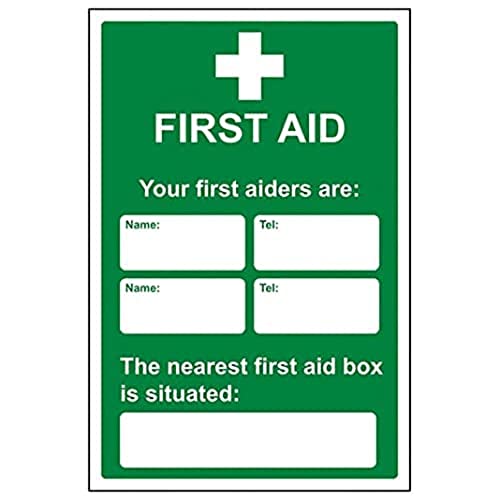 V Safety Eco Friendly First Aid General - First Aid/First Aiders/Location - 300 X 400mm, Multi, 300x400mm