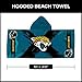 Northwest Jacksonville Jaguars NFL Cross Out Youth Hooded Micro Fiber Towel 22 x 51 Inches