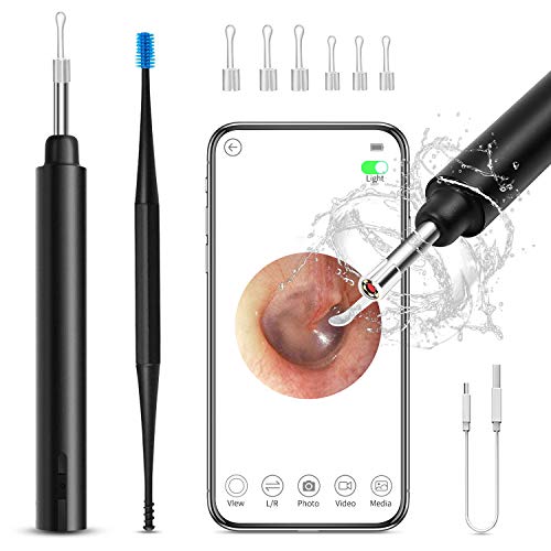 Otoskop Ohrreiniger WiFi, Ohr Endoskop Kamera 3.9mm Ultradünne 1080P HD Ohren Reinigung Kamera Ohrenschmalz Entferner…