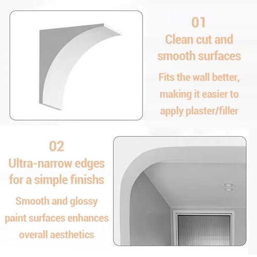 Arche de porte arrondie solution moulure universelle pour masquer les imperfections