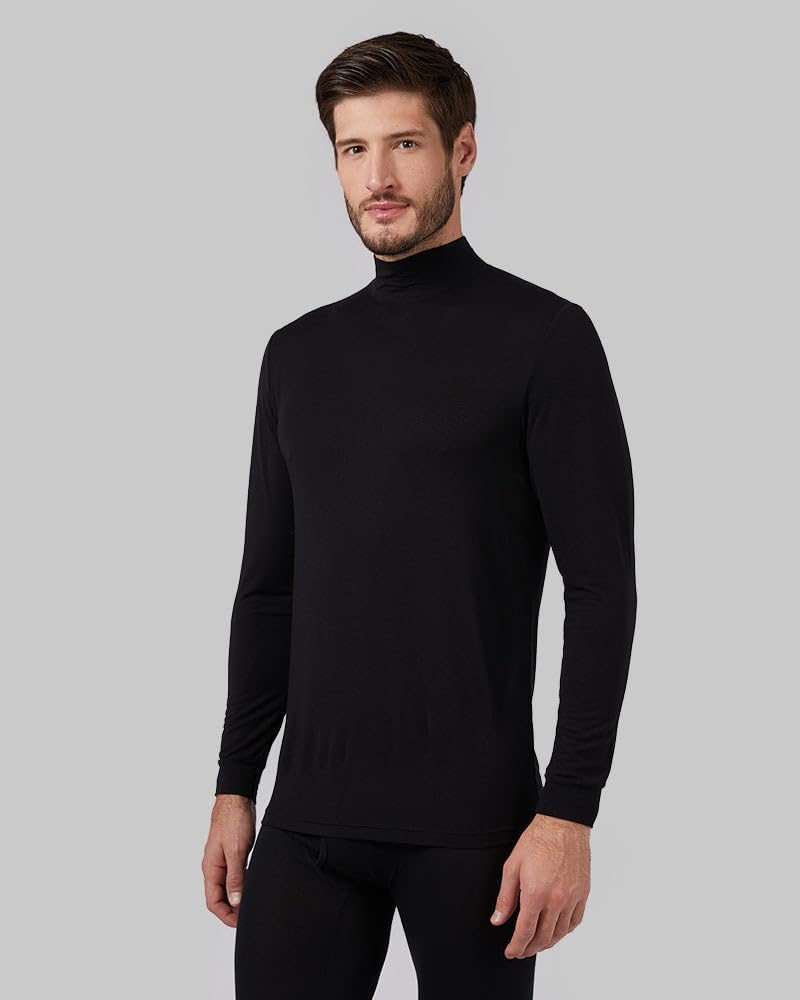 32 Degrees Heat Men’s Lightweight Baselayer Mock Neck – Thermal Long Sleeve Top for Winter Layering - Image 5