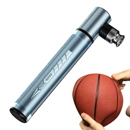 Bomba de aire para ciclismo, inflador portátil de 130 psi, accesorio fácil de aleación de aluminio con accesorios de bola de montaña y carretera