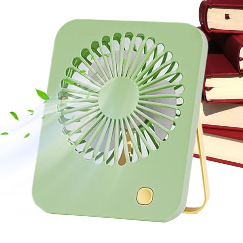 Generisch Ventilador, 180° Giratorio Personal Enfriador de Aire Ventilador de Mesa USB con Mango Portátil para Escuela, Camping Jardín Actividades al Aire Libre