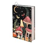 BYCHECAR Mushroom Book Covers for Hardcover Books 9 x 11 Inches, Moon Book Sleeve for Paperback Prot