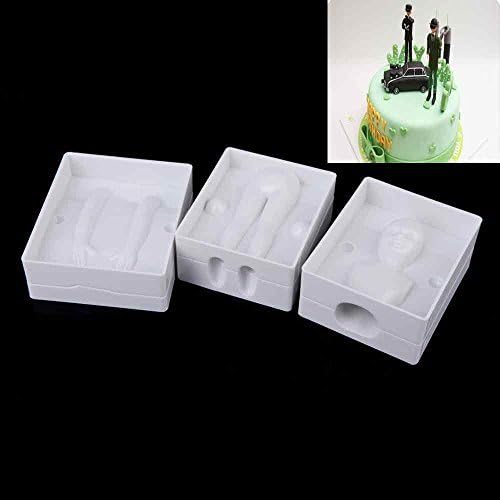 RavTech(TM)3D Human Figure Mold Mould Die Plastic for Decorating Fondant Wedding Cake DIY Baking Tool Bakeware Kitchen Accessories