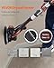 VEVOR Wall Smoother, 900W Electric Tool with 12 Sanding Discs, 800 to 1800 RPM Speed, 3 Vacuum Hoses, Collapsible for Ceiling Use, Dual LED Lights, Telescoping Handle, and Built-in Dust Collector