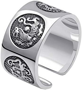 NANHONG 925 Sterling Silver Adjustable Ring Joint Tail Ring