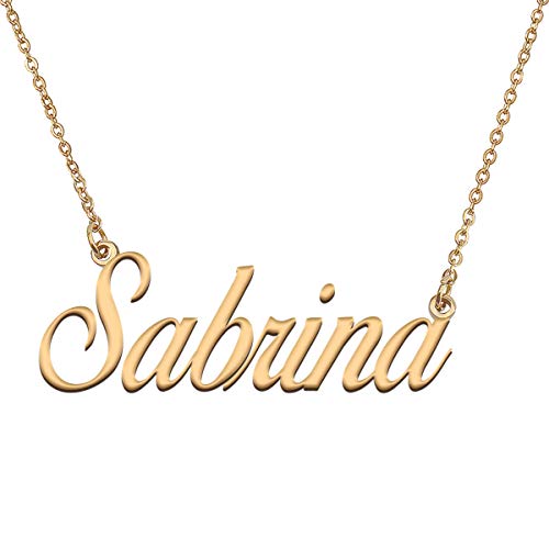 HUAN XUN Personalized Name Necklace Custom Letter Necklace for Womens