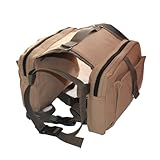 HOODANCOS Mochila para Perros Medianos y Grandes Alforja Ajustable de Material Duradero Mochila Multifuncional para Senderismo Camping y Viajes al Aire Libre