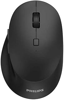 Philips Wireless Mouse SPK7607B – Wireless Connection 2.4 GHz + Bluetooth 3.0/5.0, 7 Buttons, Adjustable Optical Sensor (8…