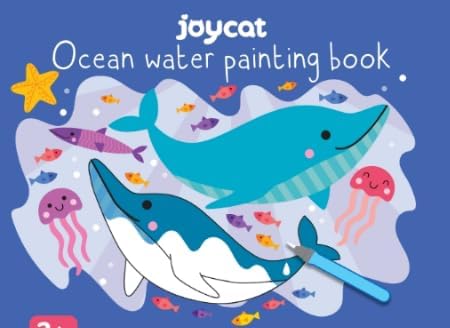 JoyCat Water Reveal Coloring Book (Ocean)