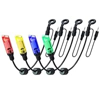 Karpfenangeln Swinger, 4 StüCk, Led-Licht, 2,5 Mm Stecker, Abnehmbar., Swinger Angeln Bissanzeiger Angelzubehör.