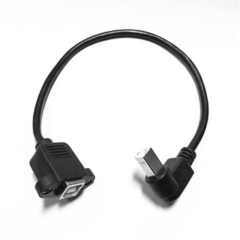 H-its Kabel : (30 CM 90 Degree right angle USB Type B Male to female panel mount socket : Printer extension cable Lead for (B0B1JGPD5M) Amazon Price History, Amazon Price Tracker