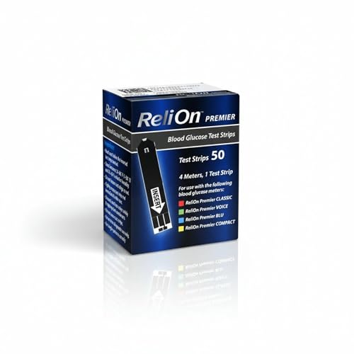 Blood Glucose Test Strips 50 Count – Blood Sugar Testing Kit, Diabetic Test Strips, Glucose Monitor Kit, Home Blood Sugar Tester, Diabetic Testing Kit