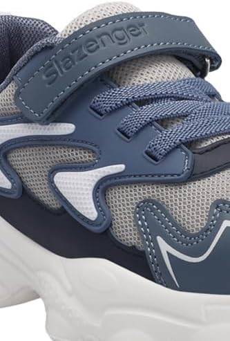 Slazenger PARIS Erkek Çocuk Cırt Cırtlı Mavi Sneaker - Görsel 4