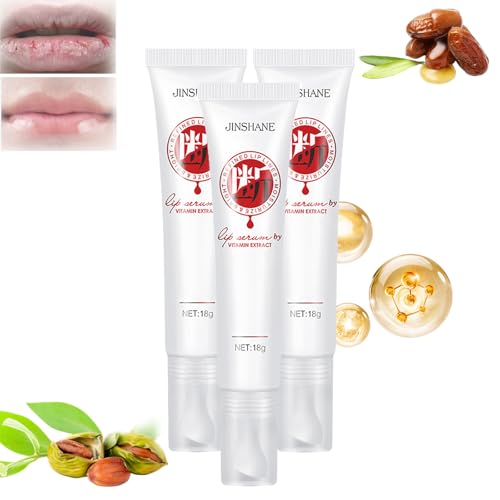 Jinshane Lip Serum,Jinshane Korean Lip Serum,Jinshane Lip Balm,Jinshane Dark Lip Treatment,Jinshane Dark Lip Serum,Lips Fresh Treatment Remove Dark Lips Lip Balm Moisturizer Nourishing Essence (3pcs)