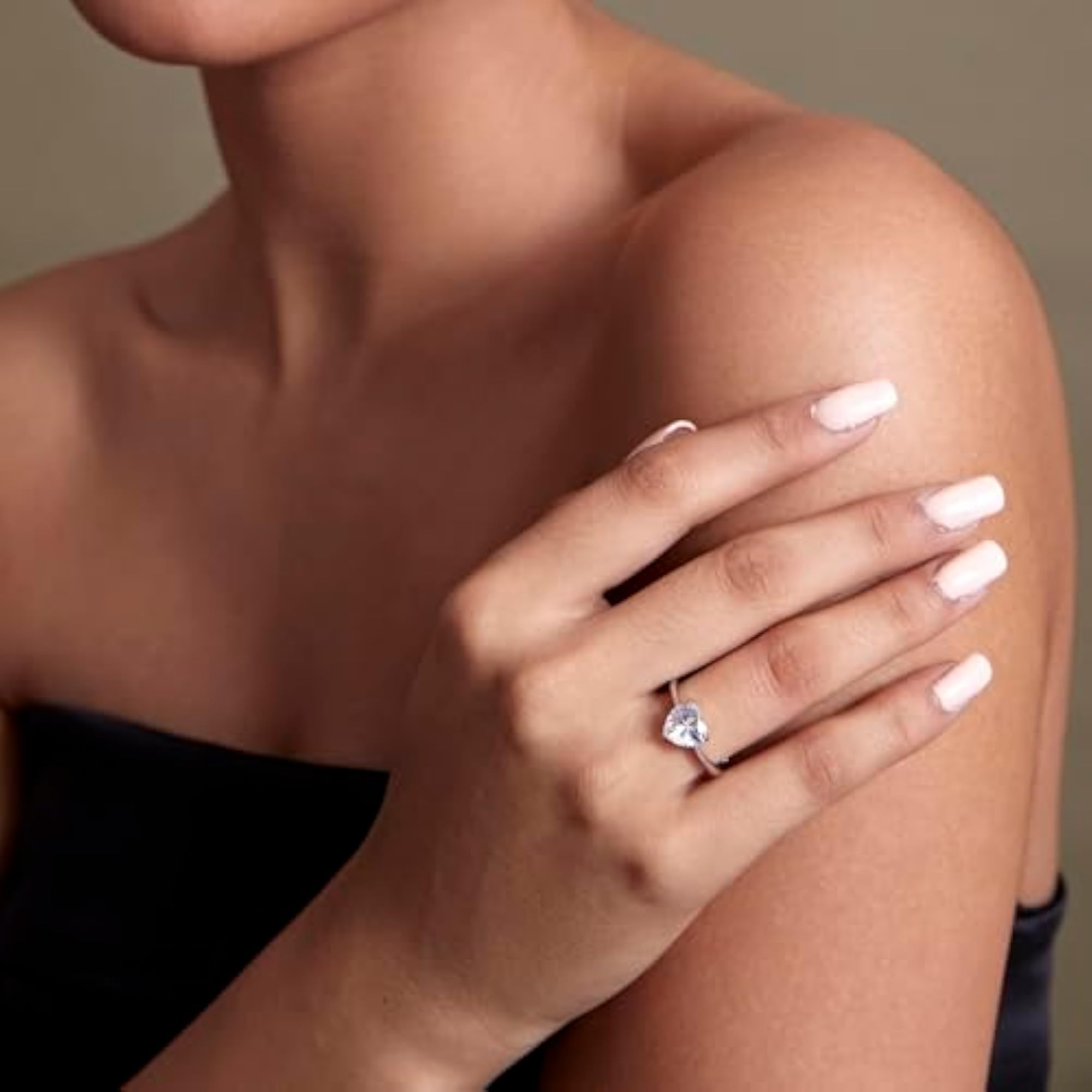 Women's 92.5 Sterling Silver Heart's Embrace Adjustable Ring