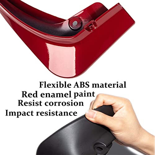 Image of Mud Flaps for Tesla Model 3 2017-2023 Splash Guards Front Rear Fender Protection Mudflaps No Need to Drill Holes (Set of 4, Red)