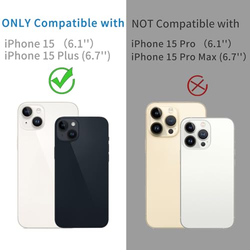 Dengduoduo 【3 Pack】 Tempered Glass Camera Lens Protector for iPhone 15 6.1\" & for iPhone 15 Plus 6.7\", Ultra HD, 9H Hardness, Anti-Scratch, Case Friendly, Easy to Install [No Affect on Night Shots] - Thumbnail 2