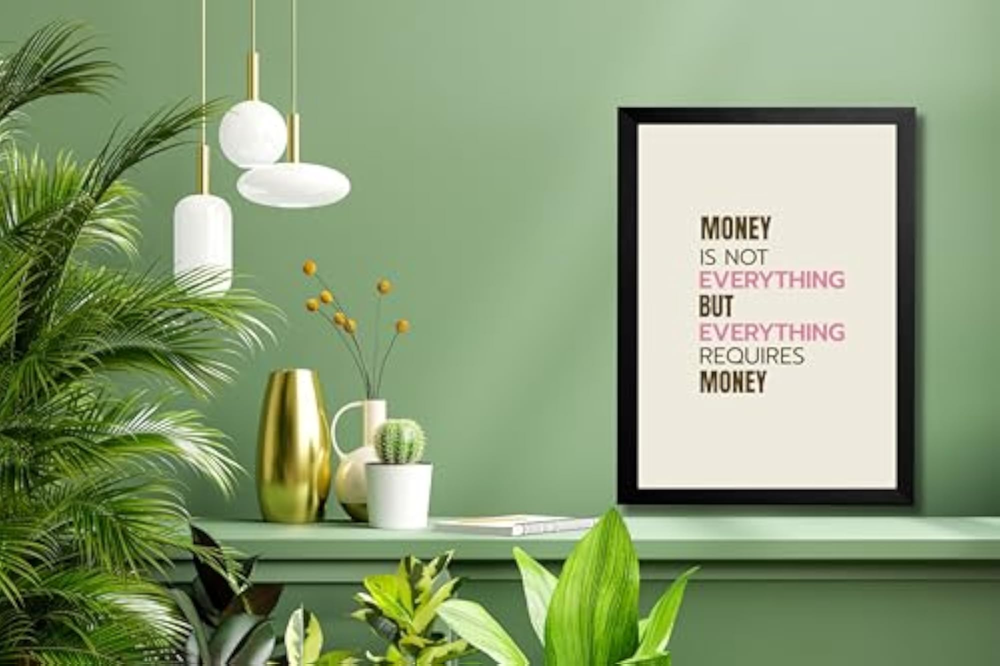 Motivational Wall Photo Frame with Inspirational Quote