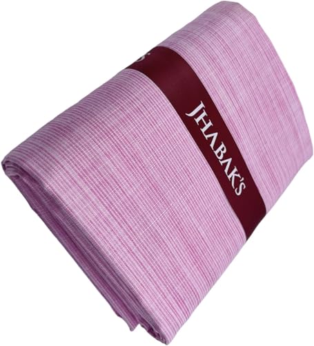 Image of JHABAK'S Unstitched Cotton Blend Solid Shirt & Trouser Fabric - 2.25 m Shirt Cloth - 1.20 m Pant Piece