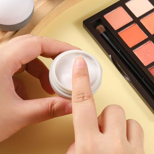 Image of DEPOZA 3Oz Travel Size Toiletries, Silicone Cream Jars for Travel Bottles TSA Approved Travel Jars Containers with Leak-Proof Box Travel Accessories for Cosmetic, Face Body, Hand Cream (Style 3)