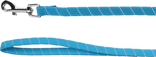 cat harness - large cat Elza blue - 22-32cm - 35-56cm - leash 120cm - adjustable nylon - reflective - with carabiner - Image 4