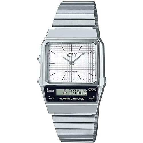 Casio Montre Vintage AQ-800E-1ADF, la finition acier noir d'exception