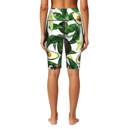 Legging taille haute doux imprimé avocat pantalon sport confort - 4