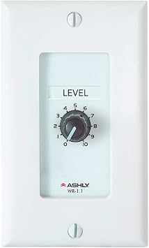Ashly WR-1.1 in-wall Single Volume Control Remote Plate