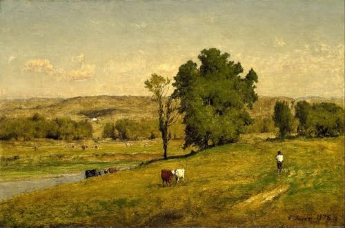 Tableau George Inness 60x90cm avec paysage célèbre pour décoration murale de salon